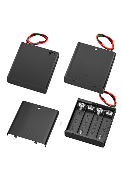 Choice 4AA 3PCS 4 AA Battery Holder with Switch 6V Battery Case Holder with C...