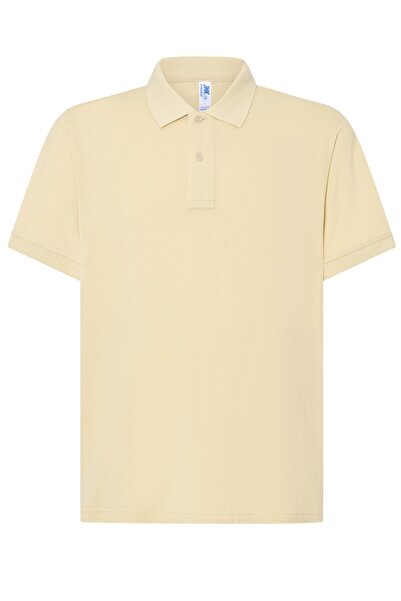 JHK Tricou polo barbati Milan, bumbac 100%, butter cream