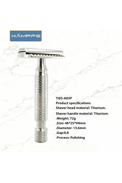 Choice1 Ti03-A03P KAMPFE CNC precision machining titanium alloy men's shaver ...