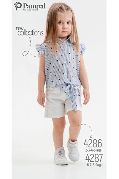 YUMIKS KIDS Gömlekli şortlu takım