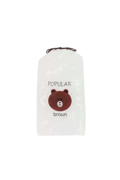 OEM Set of 100 food bags, plastic, 40cm, transparent