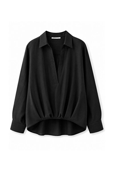 HANIQA Relaxed Cut Linen Blouse