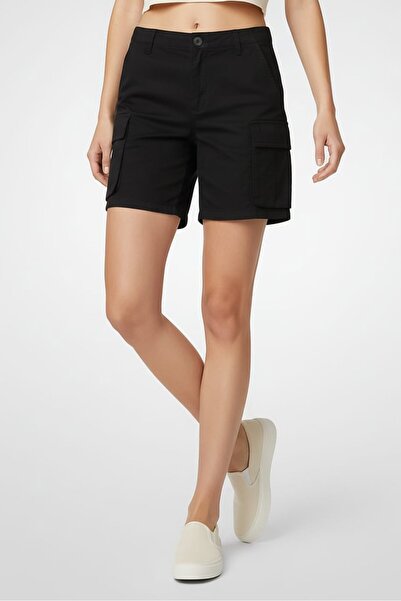 Don't Call Me Jennyfer Women Solid Cargo Shorts, Black