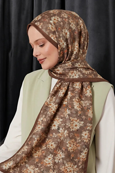Mavi İpek Coffee Series Soft Cotton Shawl D5