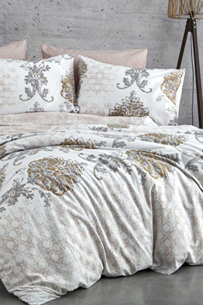 BAYÇAĞRI Double Duvet Cover Set Cotton Beige Nobility