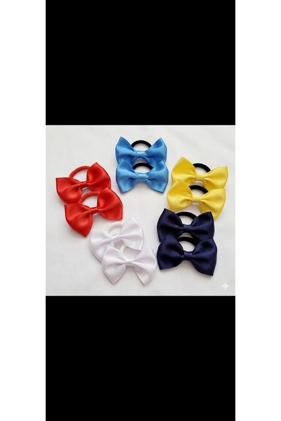 LO ADORO 10 Pieces 5 Pairs of Colors Bowknot Buckle Rubber Buckle Children's ...