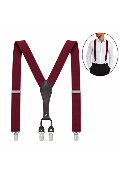 zola Suspenders for trousers, unisex, 4 metal buckles, adjustable 70–110 cm, ...