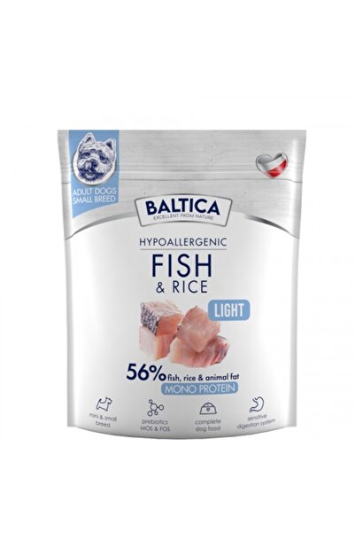 Baltica NUTRACEUTIC Hipoalergenic Pește și Orez Light XS / S 1kg