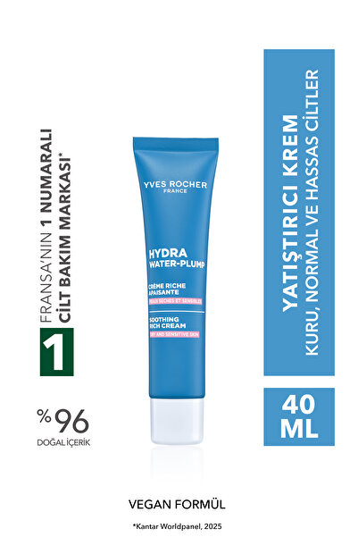 Yves Rocher Yatıştırıcı Krem -Bisabolol,Aloe Vera,Skualen -Hydra Water Plump ...