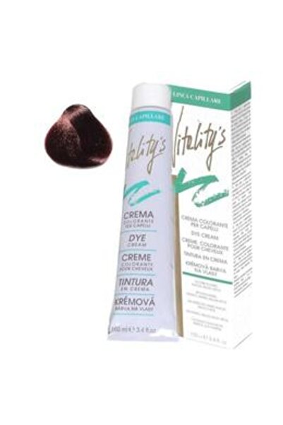 Vitality's Crema Coloranta Permanenta - Linea Capillare Dye Cream, nuanta 5/4...