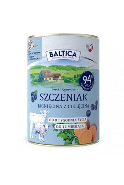 Baltica Gusturile Regiunilor Miel și Vită pentru căței 400g