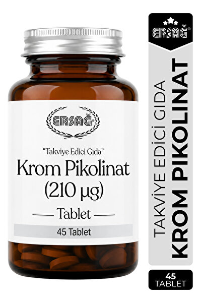 Ersağ Krom Pikolinat Takviye Edici Gıda 45 Tablet