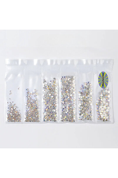 Choice4 Colorful 1pack Tooth Gem Kit 1.5-3.8mm Mixed Rhinestone Gems Colorful...