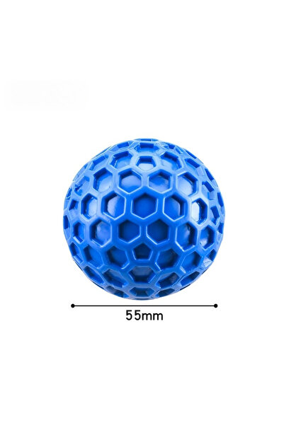 Choice 55mm Blue 1pcs Indestructible Squeaky Dog Toys, Interactive Dog Balls ...