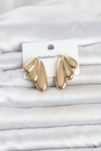 shopwave 316L Steel Gold Rk Women's Earrings