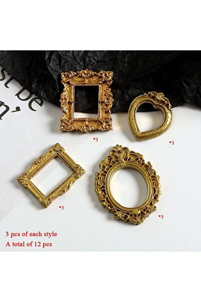Choice SXK-golden 12Pcs Frame Ornament Mini Albums Mini Picture Frame Europea...