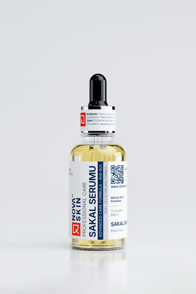 Novaskin Sakal Bakım Serumu - Argan & Biberiye Yağı & Bisabolol 30 ml