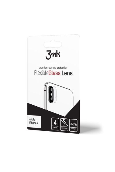 3MK FG Camera Lens Flexible Glass Film Prοtector 7H Apple (4τμ) iPhone X