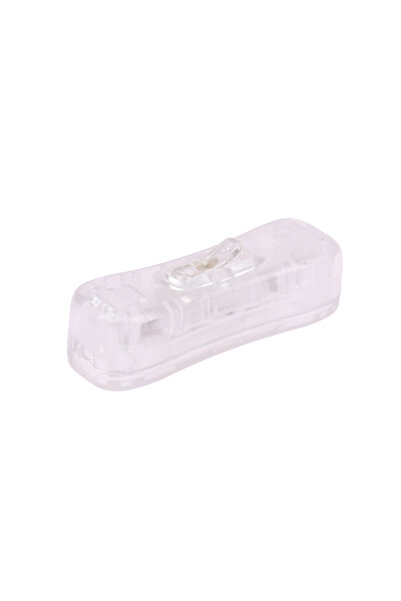 choice2 Transparent 1pc AC Power Cable Switch Connector 304 Line Button Switc...