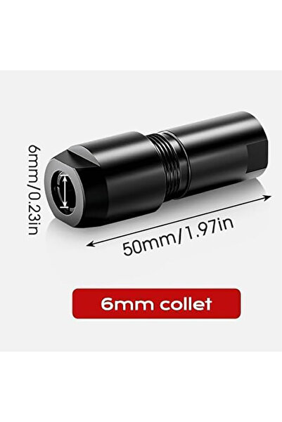Choice CX10026-6mm قطعة واحدة محول من آلة جلخ زاوية إلى قبضة مستقيمة 3/6 مم ل...