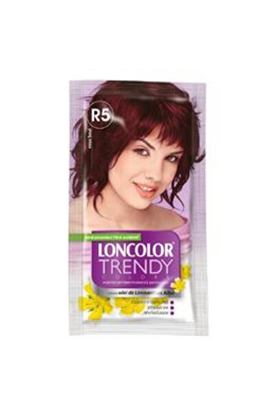 Loncolor Vopsea Semipermanenta Trendy Colors, nuanta R5 rosu soul, 2x 25 ml