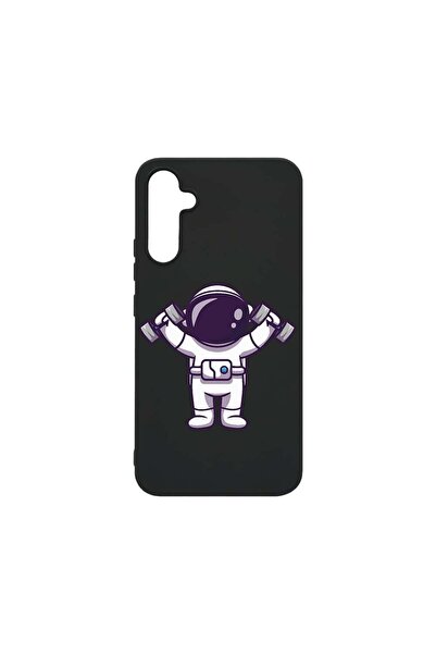 bestcase Калъф, съвместим със Samsung Galaxy A34, Астронавтска зала за фитнес...