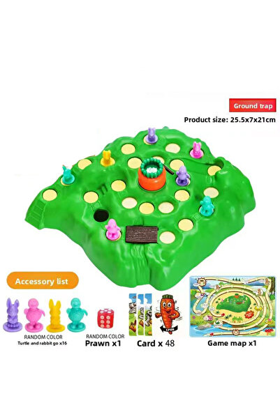 Choice Light Grey 1 set- Carrot Rabbit Trap Table Board Defend Game Challenge...