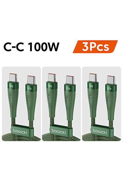 Choice3 كابل توكي 1 متر 3 قطع 100 واط، كابل توكي 3 قطع PD 100 واط من النوع C ...