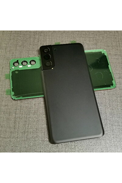 Choice4 غطاء خلفي أسود لبطارية S21 Plus مع غطاء خلفي بديل مع عدسة الكاميرا