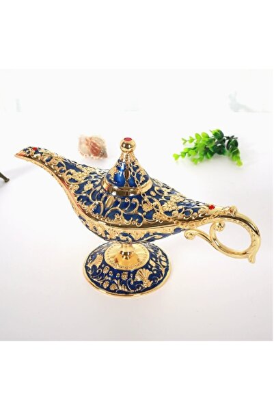 Choice5 مصباح علاء الدين السحري الأزرق العتيق مقاس 20.7×11.3×7 سم لتزيين المن...