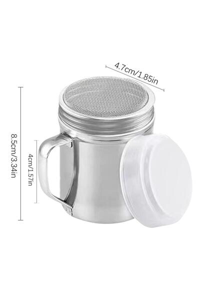 Choice A Powder Shaker Bottle Stainless Steel Salt Shakers Bottle With Dust-P...