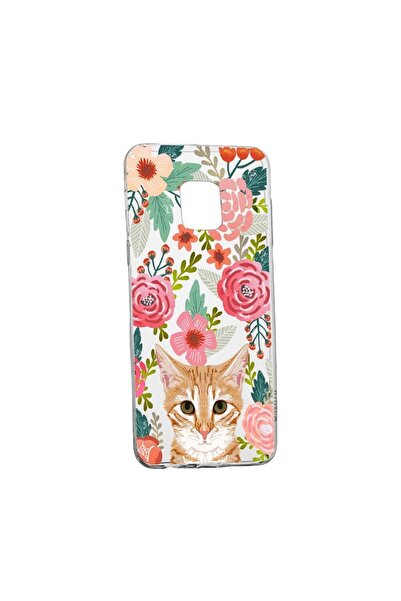 bestcase Husa Silicon Cat and Flowers, Compatibila cu Xiaomi Poco X3 Pro, rez...