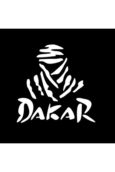 Choice5 2Pcs White 11x11cm Dakar Rally Car Sticker, Vinyl Decal for Auto Body...