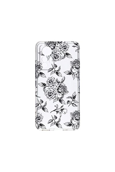 bestcase Διαφανής Θήκη Σιλικόνης 2MM, Συμβατή με Xiaomi 13 Lite, Μαύρα Τριαντ...