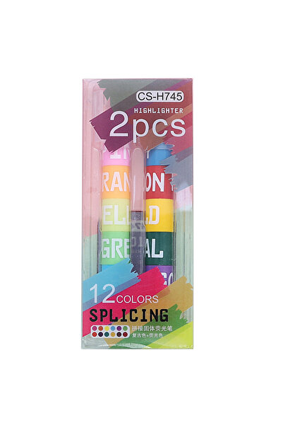 Choice1 12 colors 6/12 colors Colors Rainbow Mini Splicing Pastel Gel Highlig...