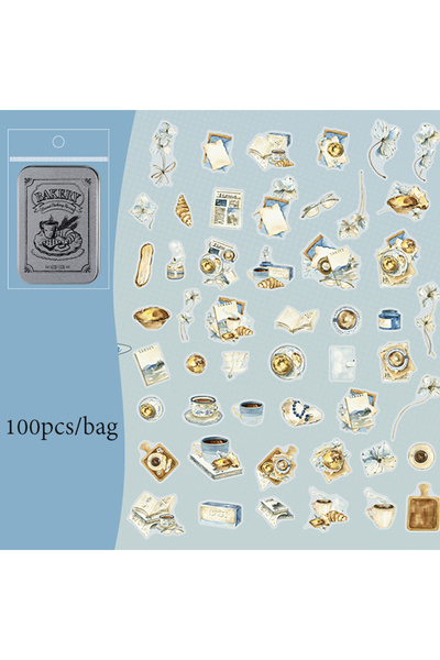 Choice S24502-3 ماركة Mr. Paper، 100 قطعة/صندوق، ملصقات PET في علبة معدنية، س...