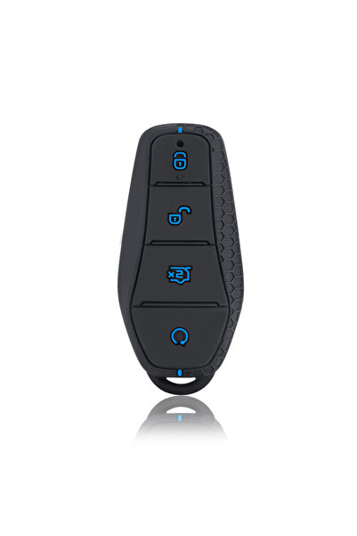 Choice Blue Line New Fashion Silicone Holder Key Case For BYD Atto 3 Han EV D...