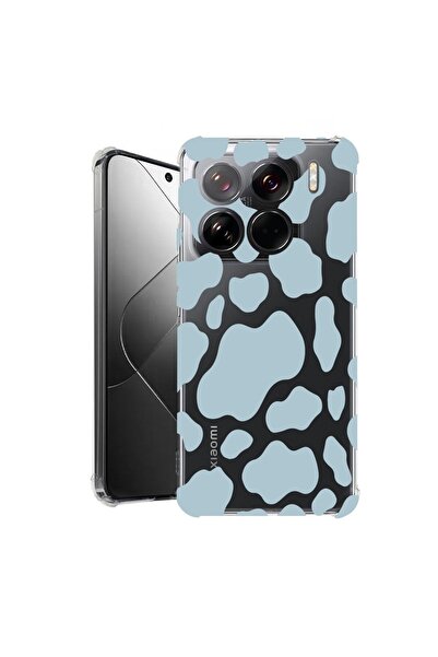 bestcase ¬Æ Husa pentru Xiaomi 15 Pro, Anti Shock 1.5MM, Blue Cow, Protectie ...