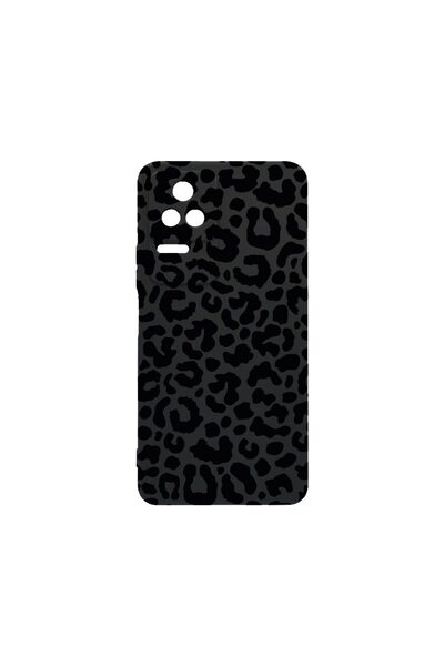 bestcase Тънък силиконов калъф 0.8ММ, съвместим с Xiaomi Poco F4, Леопардов д...