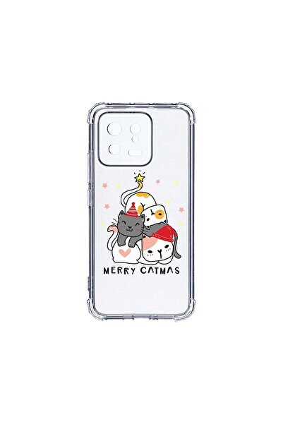 bestcase Αντικραδασμική Θήκη 1.5MM, Συμβατή με Xiaomi 13, Merry Catmas, 1.5MM...