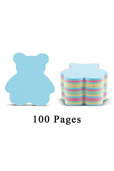 Choice3 Bear 1Book Colorful Sticky Note Multi-Shape Square Pine Bear Star Clo...