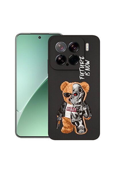 bestcase ¬Æ Husa pentru Xiaomi 15, Half Robot Half Teddy Bear, Slim Silicon 0...