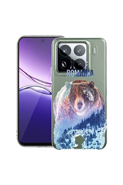 bestcase ¬Æ Husa Clear Slim Silicon Compatibila cu Xiaomi 15, I Love Romania,...
