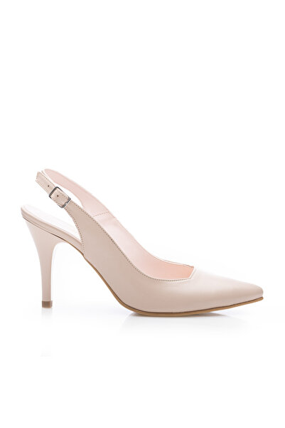 UrbanShoes Pantofi eleganți decupați damă din piele naturală - 179 Nude Box