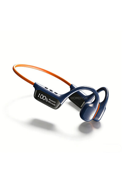 Choice1 Blue HOMEFISH S10 IPX8 Waterproof Bone Conduction Headphones, Open Ea...
