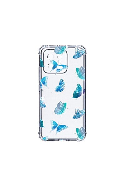 bestcase Противоударен калъф 1.5ММ, съвместим с Xiaomi 13, с десен на пеперуд...
