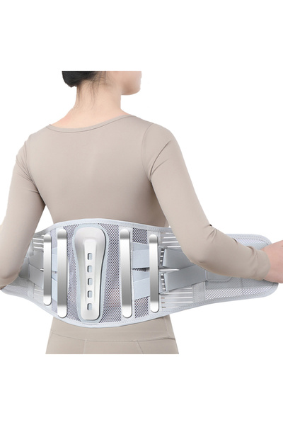 choice2 XL Grey-1PCS 1PCS Bionic Support Back Brace for Lower Back Pain, Adju...