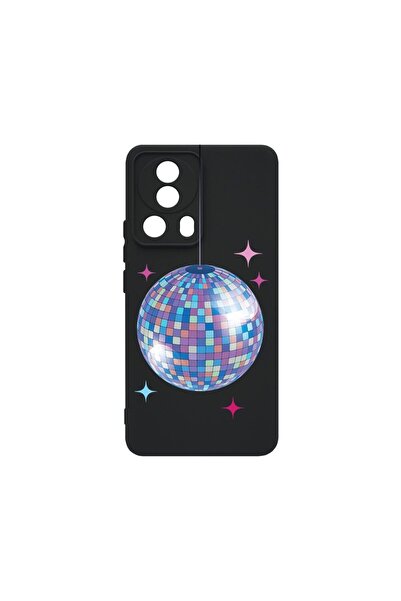 bestcase Премиум калъф от течен силикон, съвместим с Xiaomi 13 Lite, Диско то...
