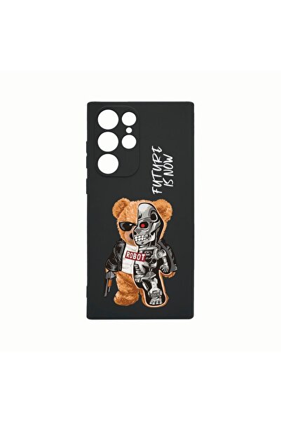 bestcase Husa Silicon, Compatibila Cu Samsung Galaxy S22 Ultra, Half Robot Ha...