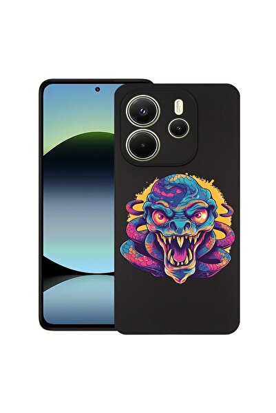 bestcase Θήκη για Xiaomi Redmi Note 14, Χρώματα Ονείρου - Δράκος, Λεπτή Σιλικ...